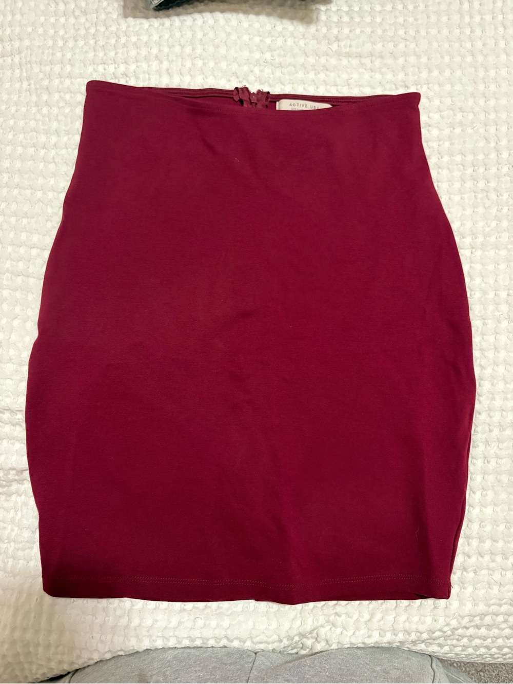 Active USA Wine Red Pencil Skirt